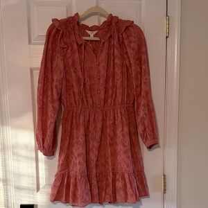 Woman’s Ruffled Pink Dress